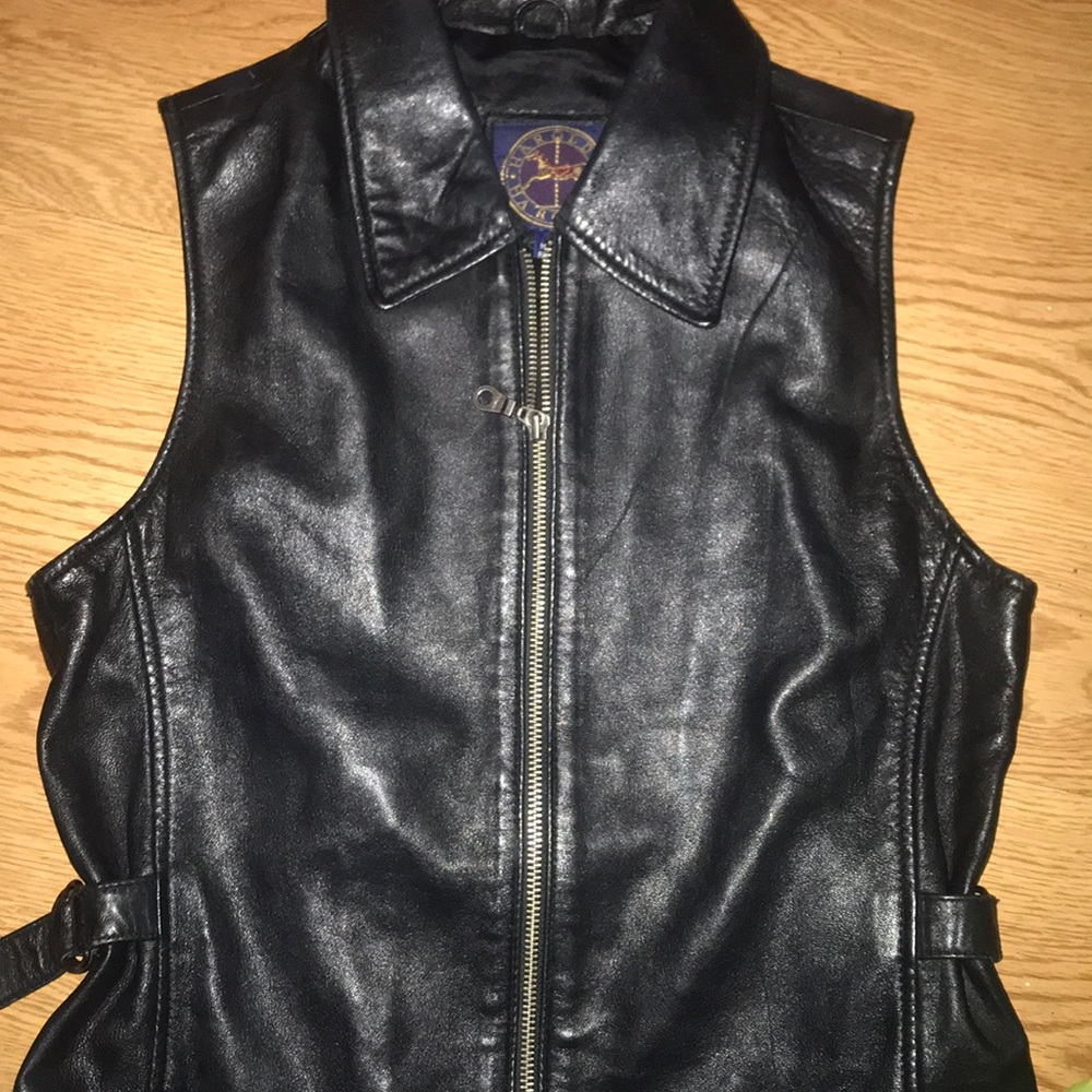 Harolds leather vest